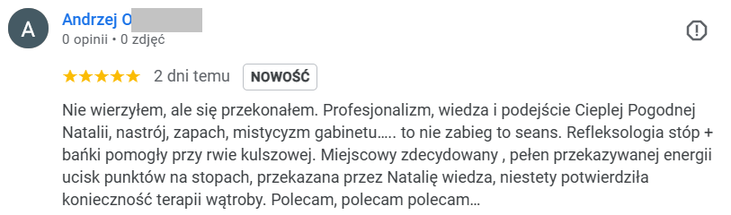 Opinia klientki