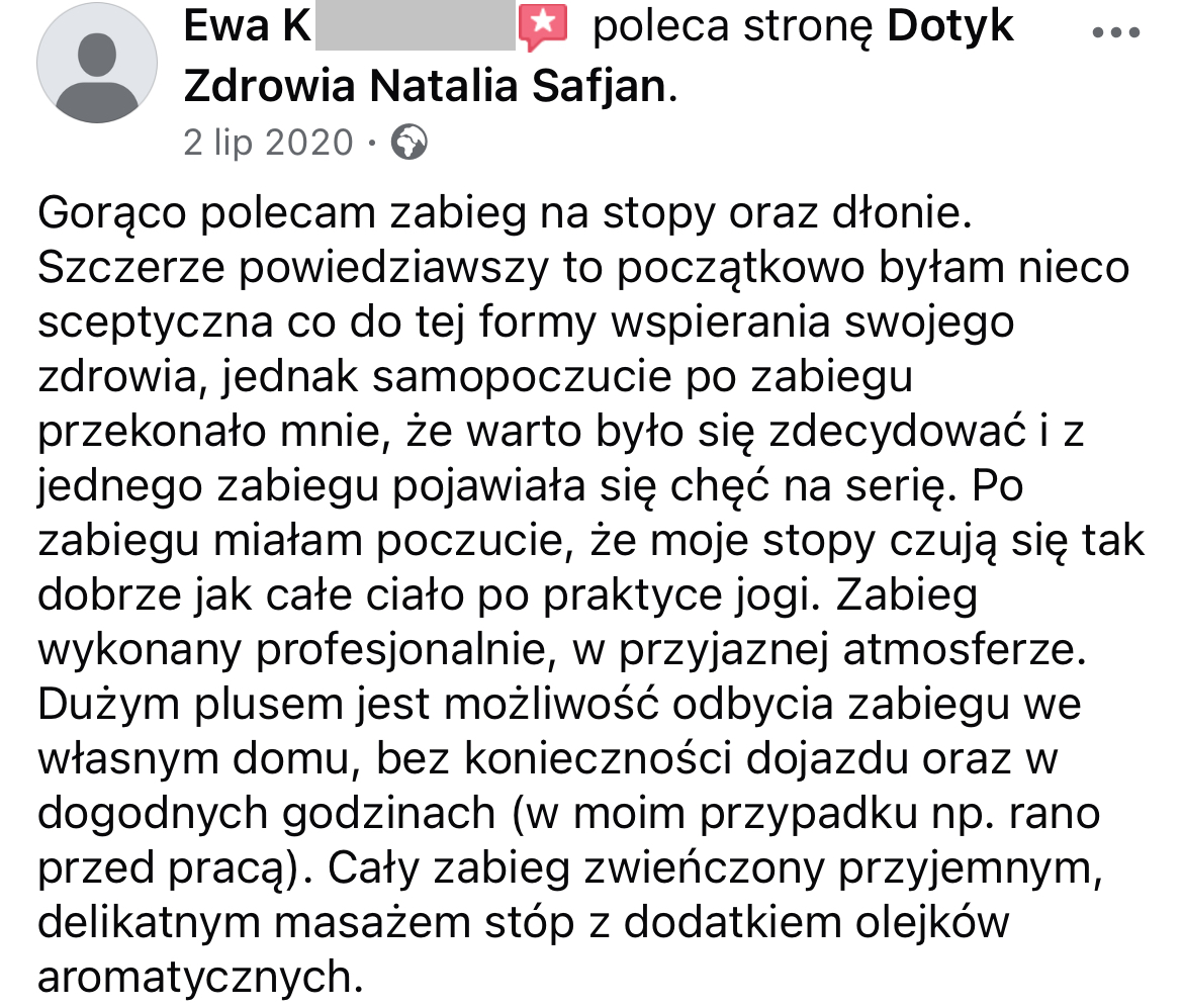 Opinia klientki