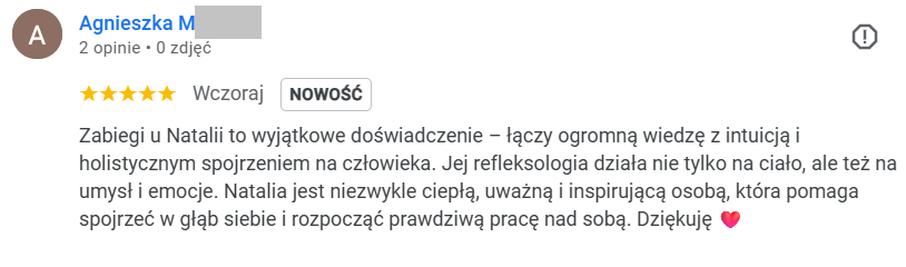 Opinia klientki