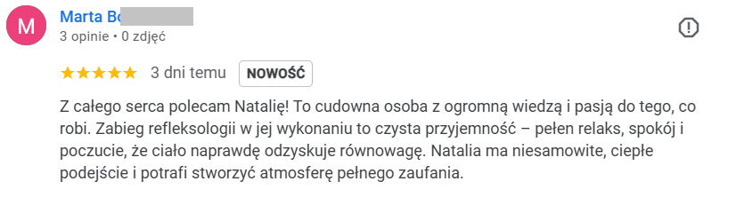 Opinia klientki