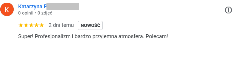 Opinia klientki