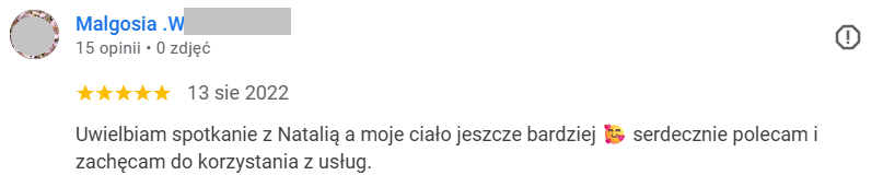 Opinia klientki